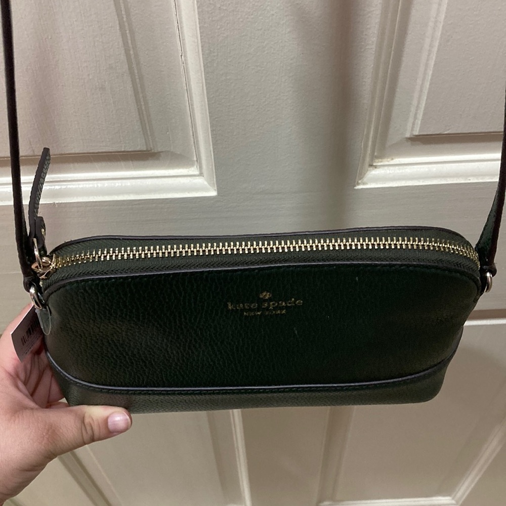 NWT Kate Spade Hanna Deep Evergreen Crossbody Purse Bag - Picture 4 of 14